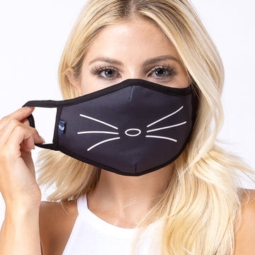 Cat Whiskers 3-Layered Face Cover-PM0191