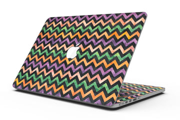 Halloween Watercolor Chevron Pattern - MacBook Pro with Retina Display
