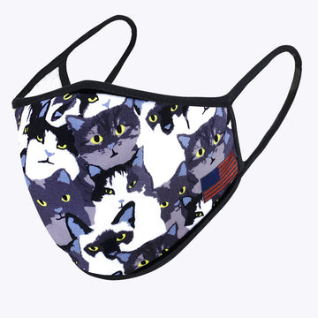 Cats 3-Layered Face Cover-PM0048
