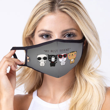 My Animal Best Friend 3-Layered Face Cover-PM0257