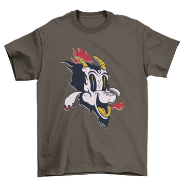 Satan cartoon t-shirt design