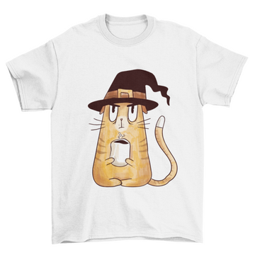 Serious witch cat t-shirt
