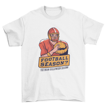Halloween football t-shirt design