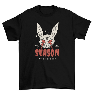 Scary halloween rabbit t-shirt design