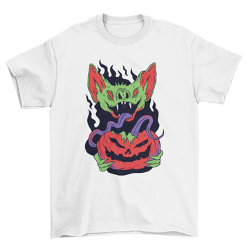 Halloween vampire pumpkin t-shirt