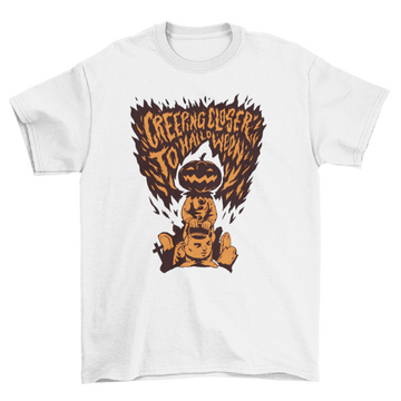 Halloween pumpkin monster t-shirt