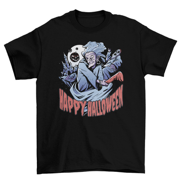 Scary halloween witch t-shirt