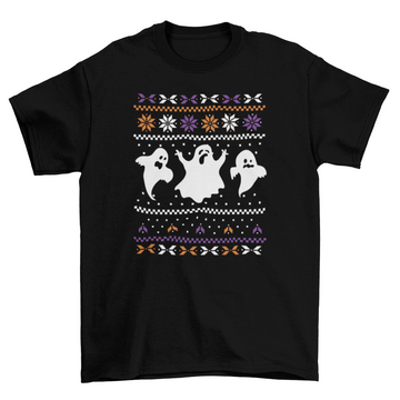 Ghosts halloween ugly sweater t-shirt