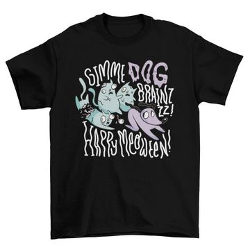 Halloween zombie cats t-shirt