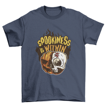 Skull and pumpkin Halloween t-shirt