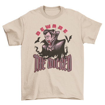 Wicked Halloween vampire t-shirt