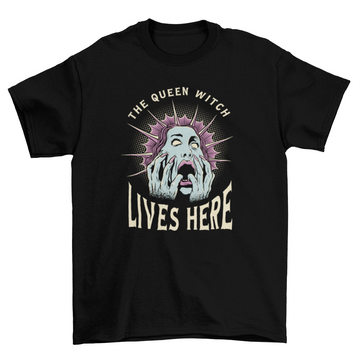 Queen witch Halloween comic t-shirt