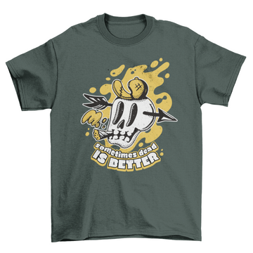 Halloween skull retro cartoon t-shirt
