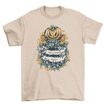 Halloween party pumpkin t-shirt