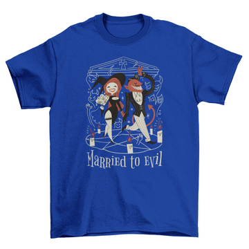Halloween married couple t-shirt design