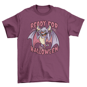Halloween bat cartoon t-shirt