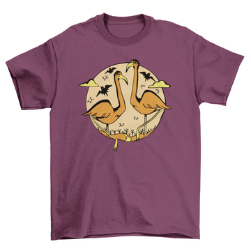 Halloween flamingos t-shirt