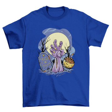 Zombie's hand Halloween t-shirt