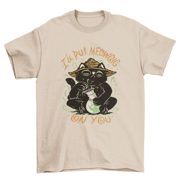 Witch cat Halloween t-shirt