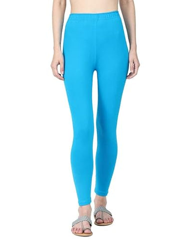 Stretchable Purple Ankle Leggings