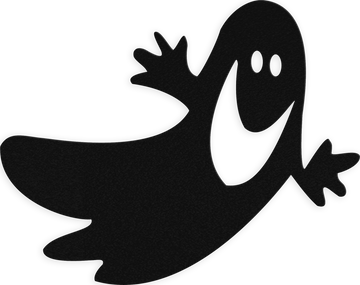 Flying Ghost - Metal Wall Art