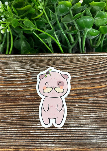 Cute Animal Sticker, Graphic Art Vinyl, Boho Fun |Sticker or Magnet