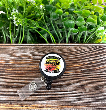 Not Worth the Jail Time, Retractable Badge Reel, , Boho Fun,