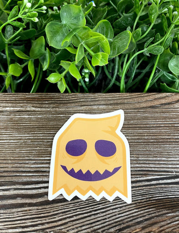Pumpkin Costume, Die Cut Vinyl Sticker, Boho Fun, Water Resistant,