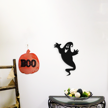 Happy Ghost - Metal Wall Art
