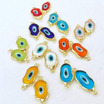 1 to 5 pcs Evil Eye Murano Bead, Handmade Glass Beads, Evil Eye