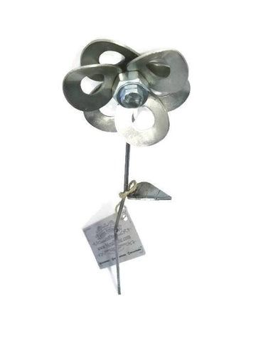 Metal Daffodil, Recycled Metal Daffodil, Steel Daffodil Sculpture,