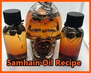 Samhain candle rub oil Halloween witchcraft digital pdf wicca