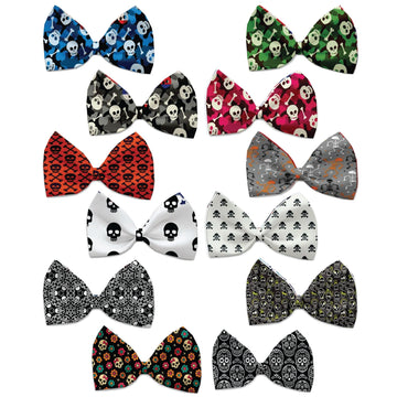 Halloween Pet, Dog and Cat Bow Ties, "Skulls Group" *Available in 12