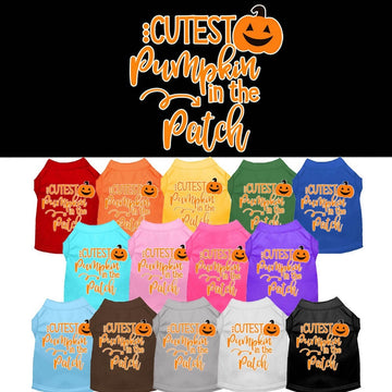 Halloween Pet Dog & Cat Shirt Screen Printed, "Cutest Pumpkin In The