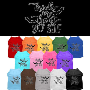 Halloween Pet Dog & Cat Shirt Screen Printed, "Trick Or Treat Yo'