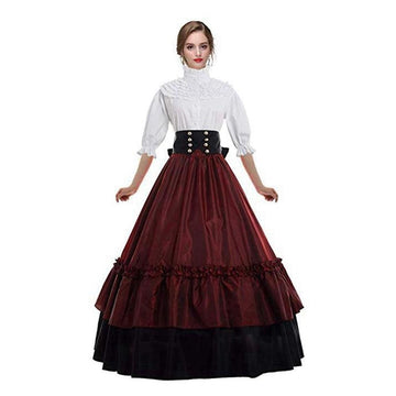 Historical Gothic Victorian Dress Halloween Masquerade Party Ball