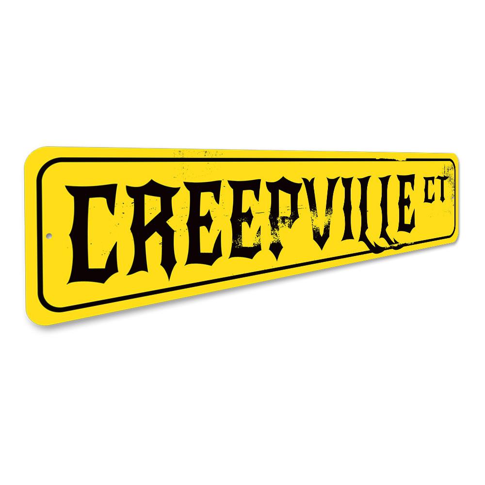 Creepville Court Sign