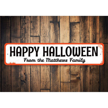 Family Halloween Sign
