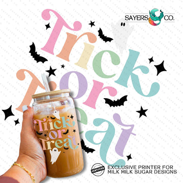 PRINTED Sublimation Transfer or Vinyl Print: Happy Halloween 16oz