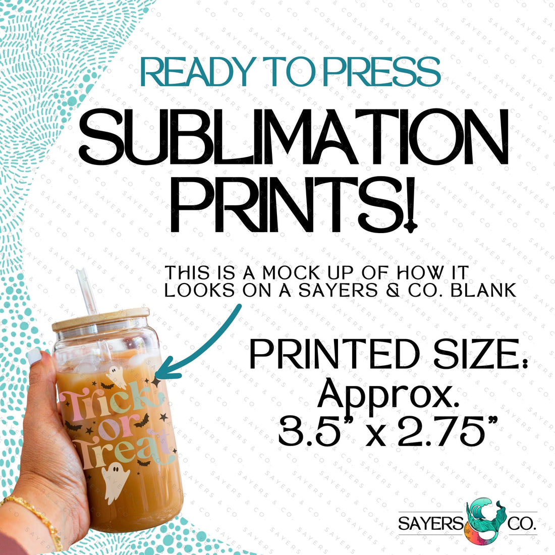 PRINTED Sublimation Transfer or Vinyl Print: Happy Halloween 16oz