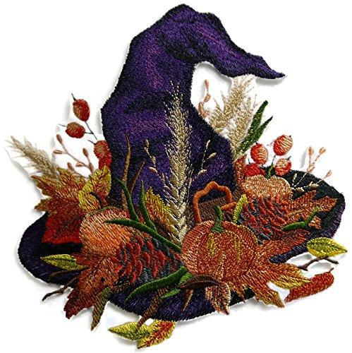 Happy Halloween [ Witch's Bounty ] Embroidered Iron on/Sew patch [8"