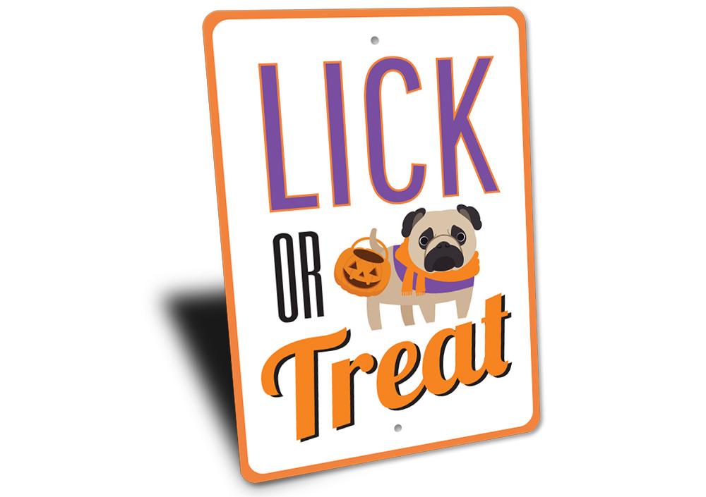 Lick or Treat Sign