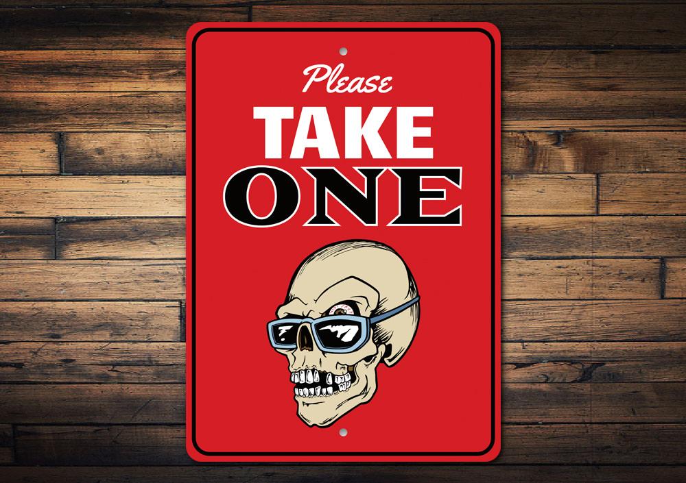 Please Take One Halloween Sign
