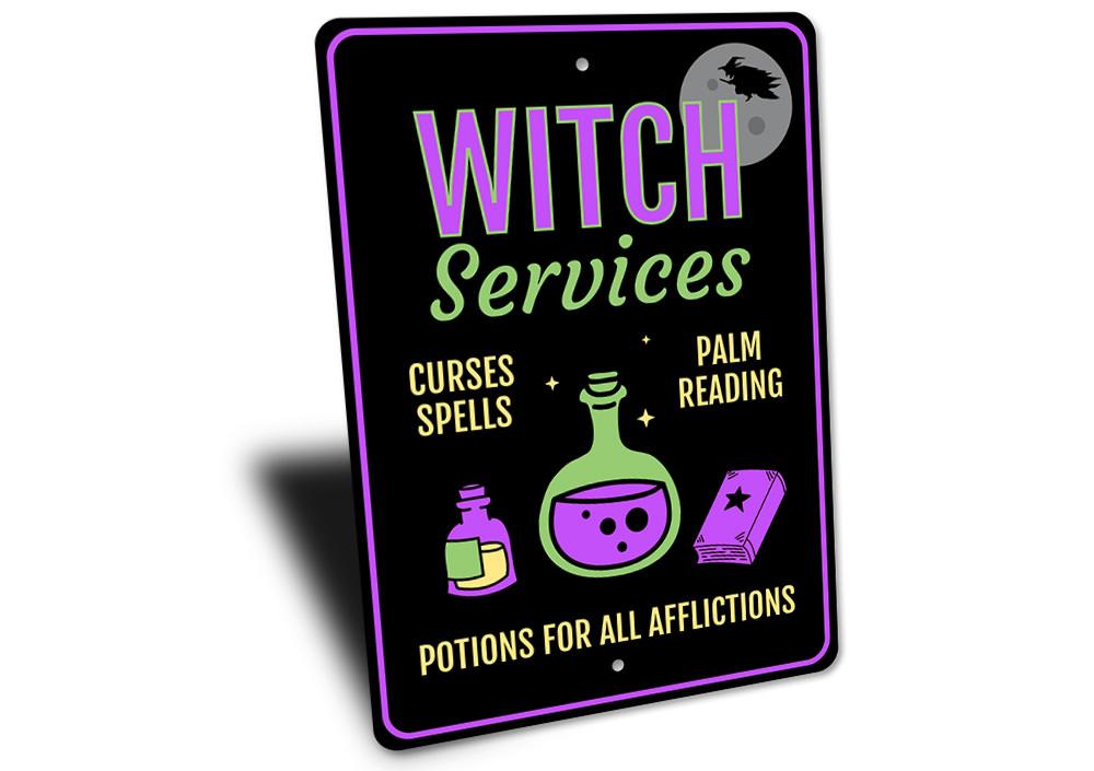 Witch Services Sign
