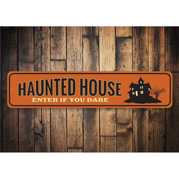 Haunted House Entrance Sign