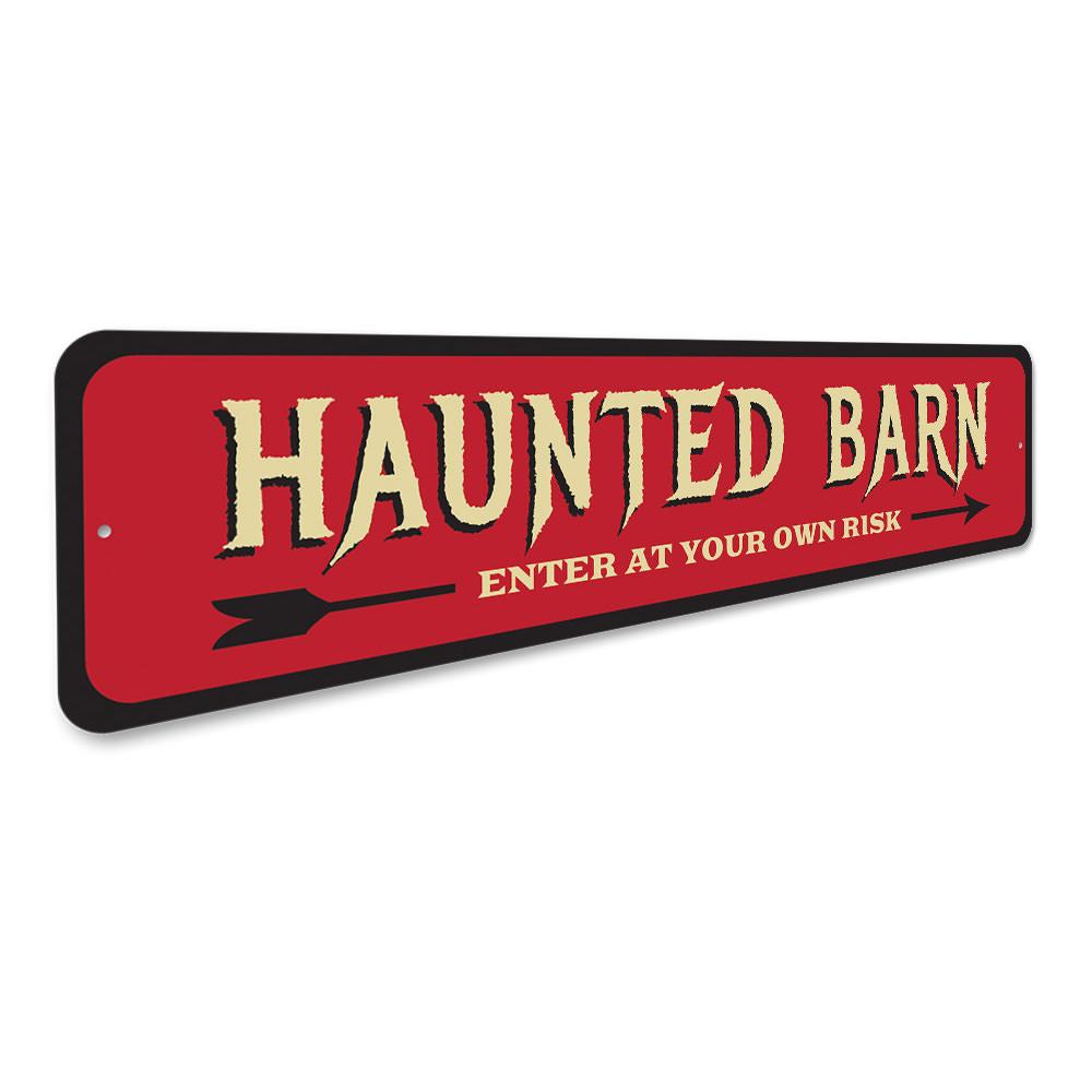Haunted Barn Sign