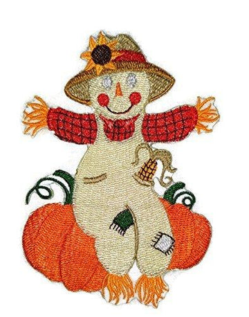 Happy Halloween [ Autumn Scarecrow ] Embroidered Iron on/Sew patch