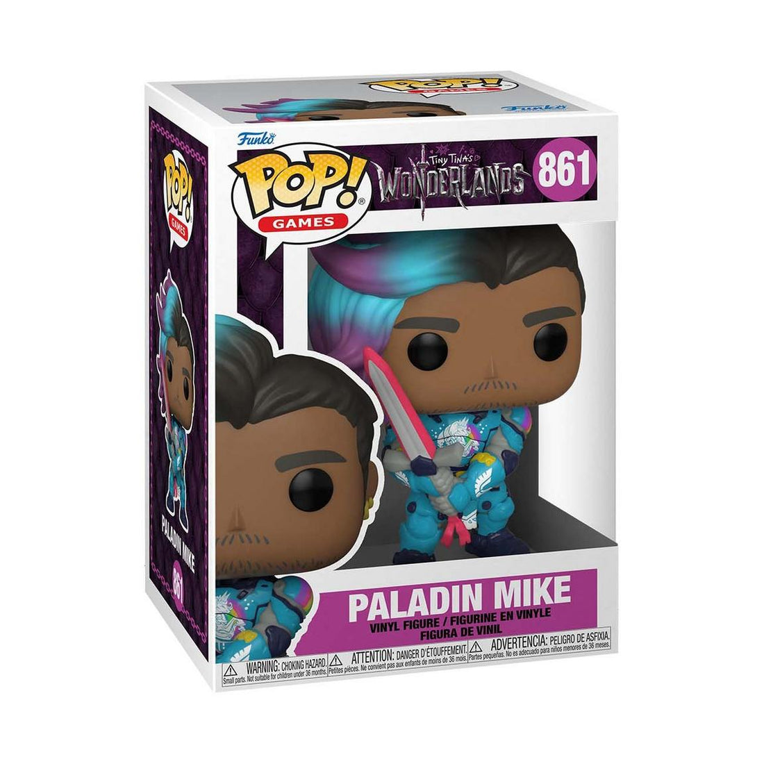Funko POP! Games: Tiny Tina's Wonderlands Paladin Mike 4.5-in Vinyl