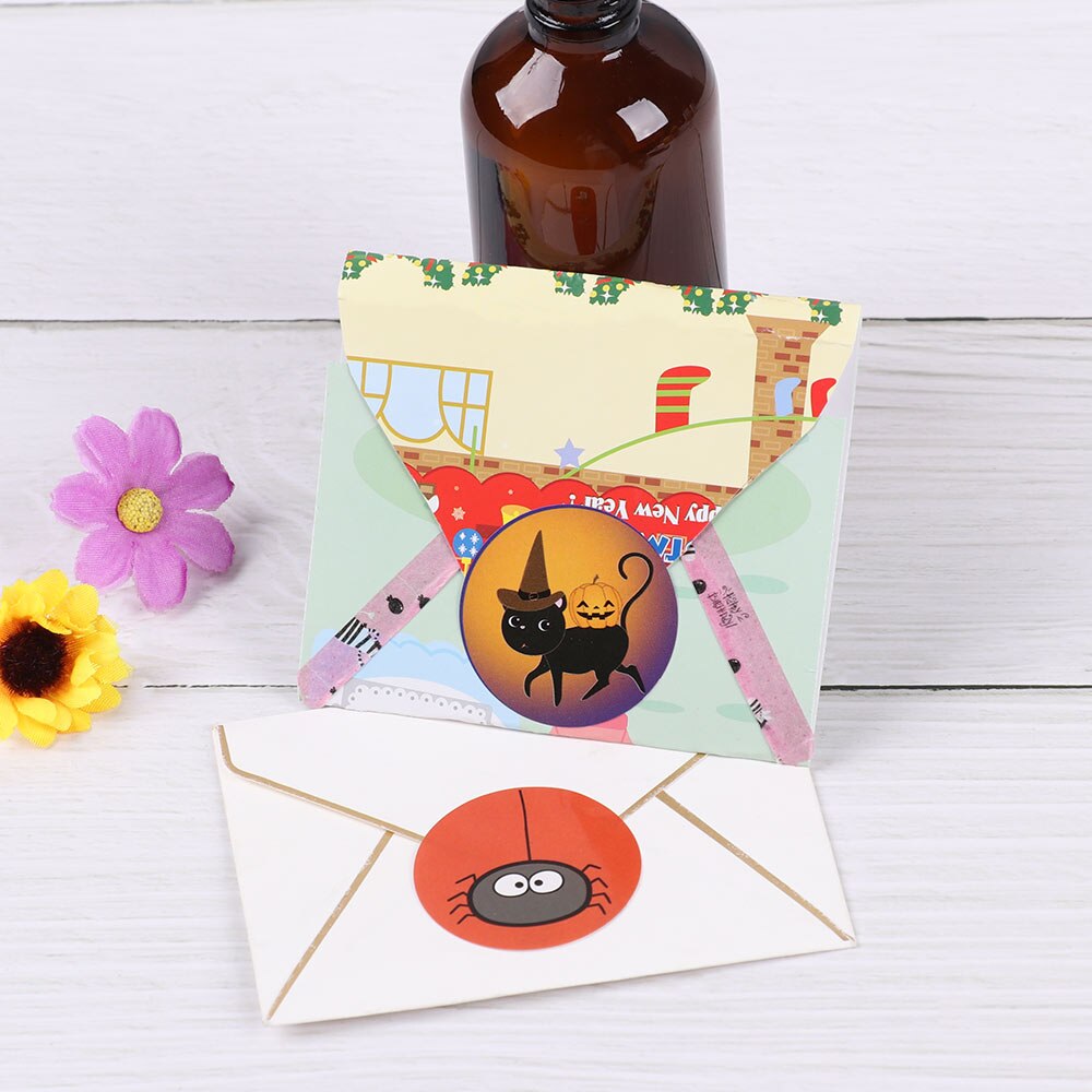 Halloween Stickers Assorted Favors Labels Round