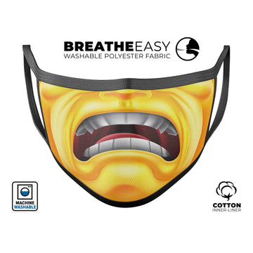 Screaming Emoji Ahhh! - Made in USA Mouth Cover Unisex Anti-Dust